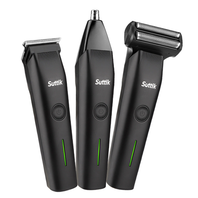 3 in 1 multifunctional hair clipper men's electric razor nose hair trimmer suit household electric clippers